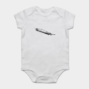 Minimal Feather Design Baby Bodysuit